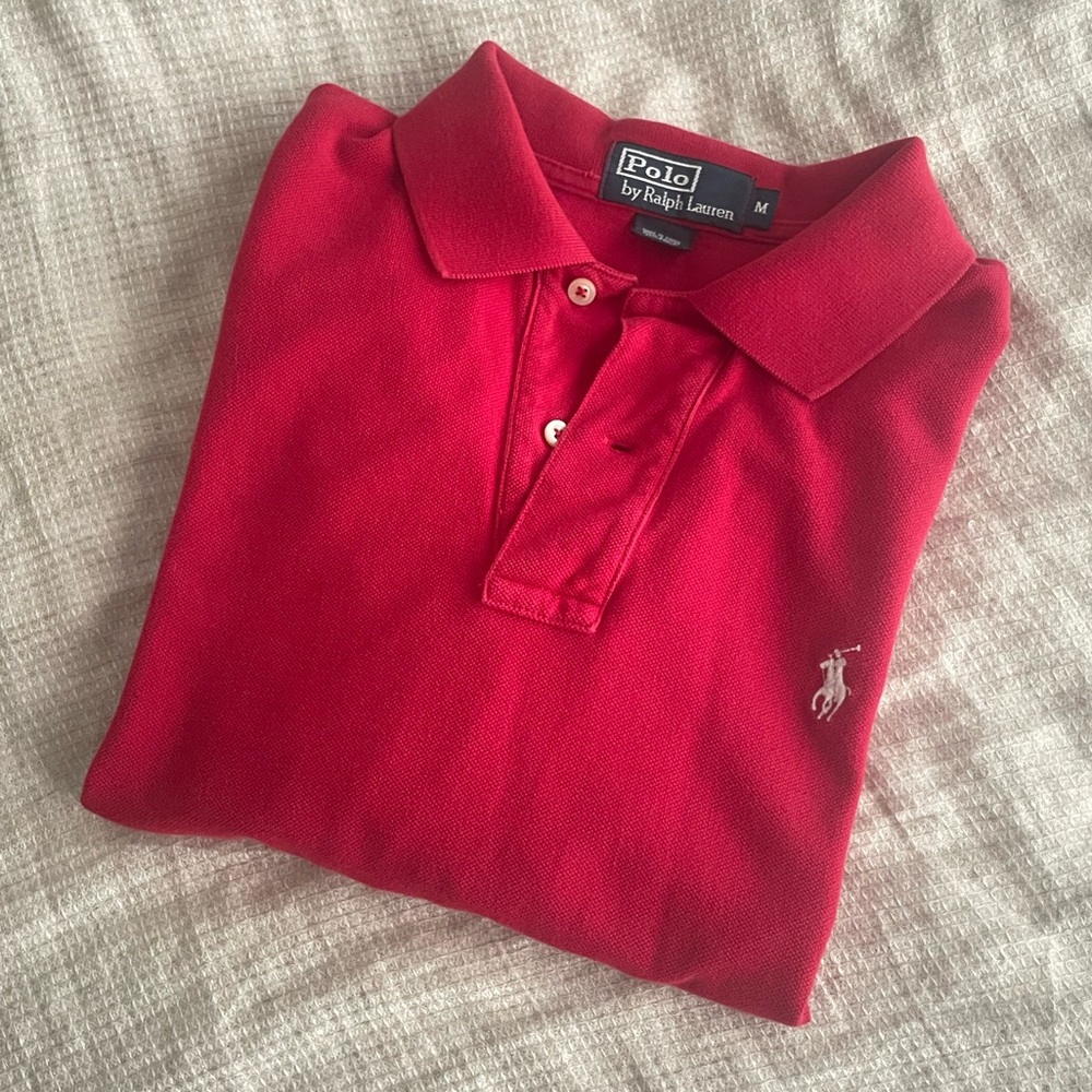 Polo Ralph Lauren Cotton Shirt, Red, Size M